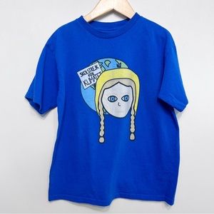 teepublic | greta thunberg school strike for climate tee royal blue 6/7
